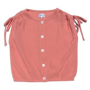 NWOT - PLEAT - Maggie top in coral gauze - girls size 8